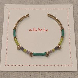 Stella and Dot Colorblock cuff Citron
